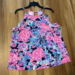 Lilly Pulitzer large tank navy, pink